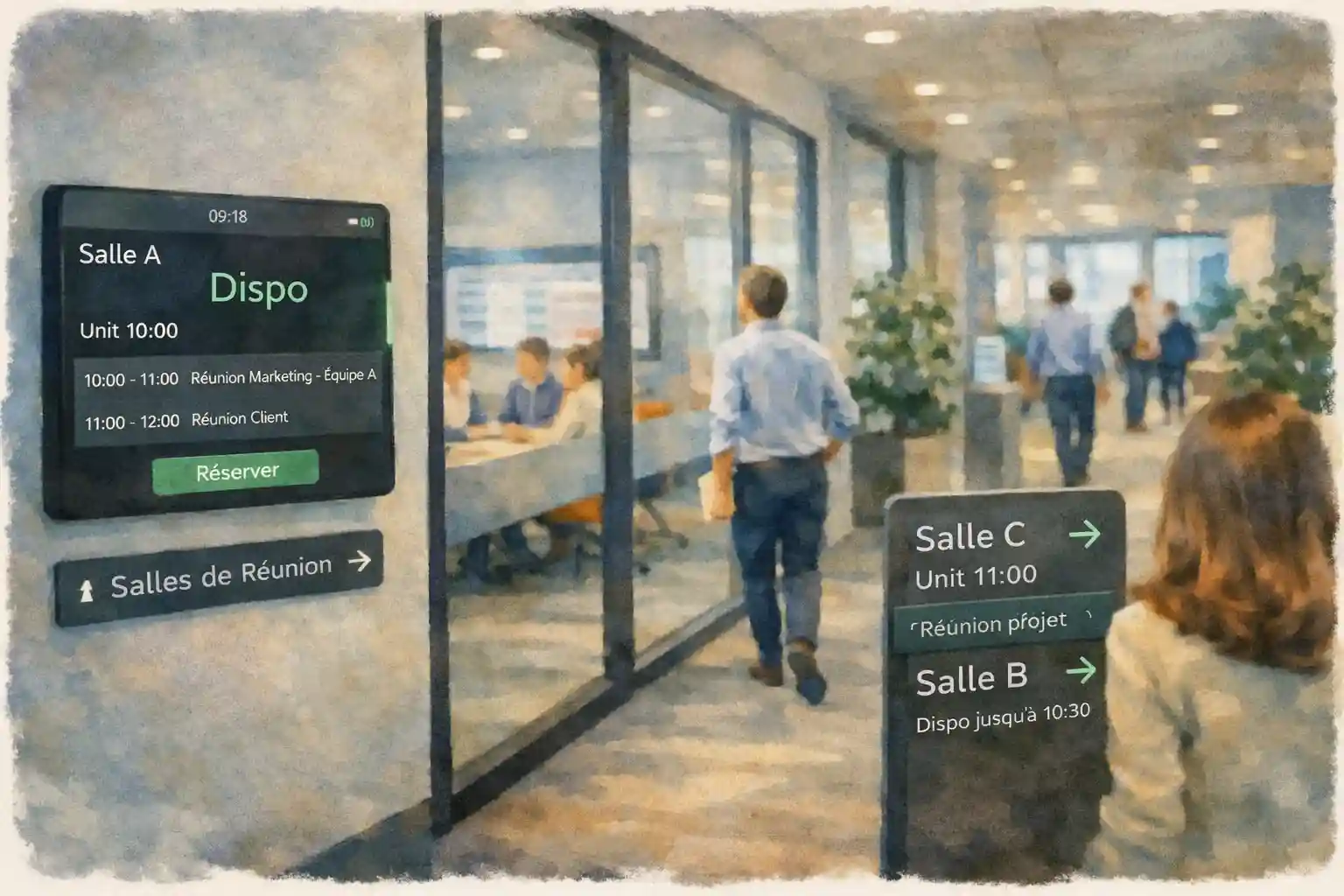 Signalétique et réservation des salles : réduire les irritants au bureau