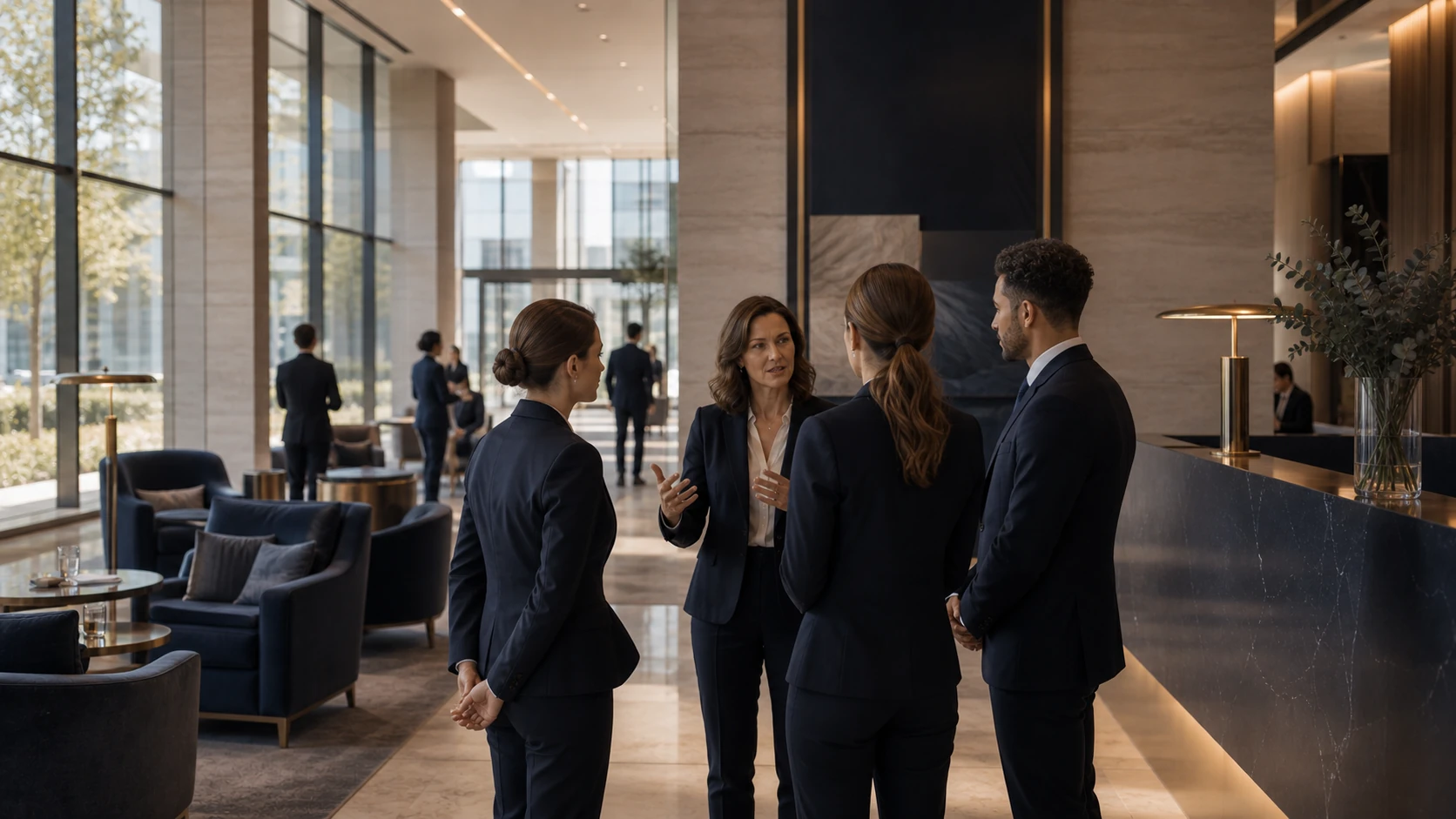 Accompagnement et formation d'équipes dans un environnement tertiaire premium